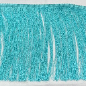 Fleco de seda turquesa claro