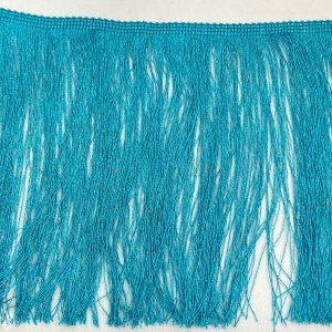 Fleco de seda turquesa