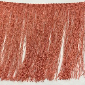 Fleco de seda salmón oscuro