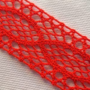 Entredós de bolillo - #23#.Rojo