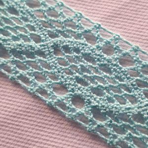 Entredós de bolillo - #40#.Verde agua
