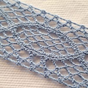 Entredós de bolillo - #61#.Azul azafata