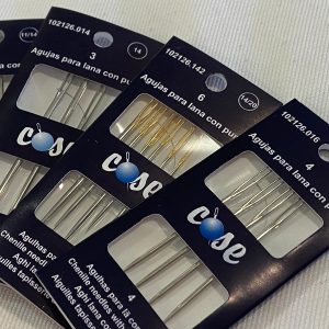 Agujas para lana con punta