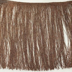 Fleco de seda marrón chocolate