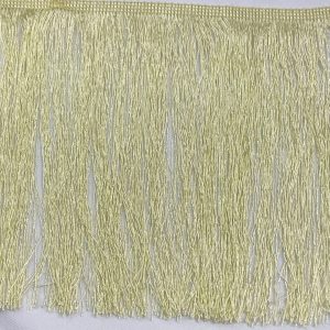 Fleco de seda amarillo claro